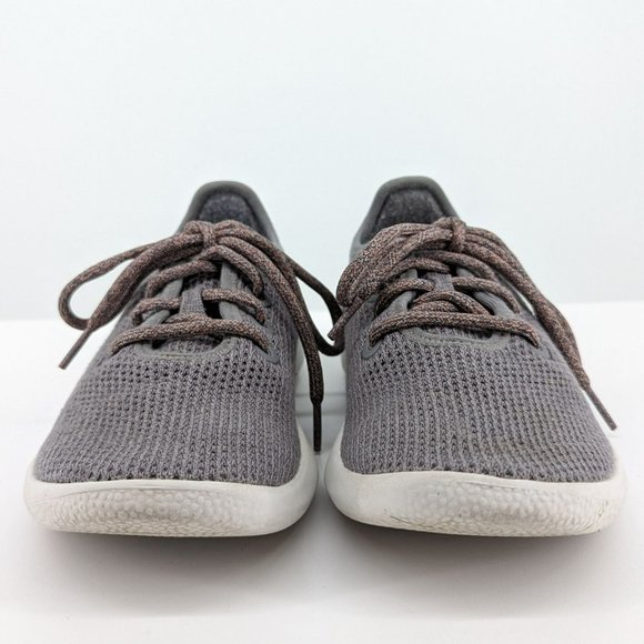 Allbirds TR Tree Runners Sneakers 8 Mist Grey White Stretch Knit Comfort Lace Up - Picture 4 of 12